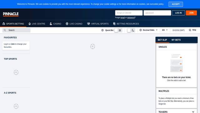 Pinnacle - betting utan svensk licens trustly screenshot